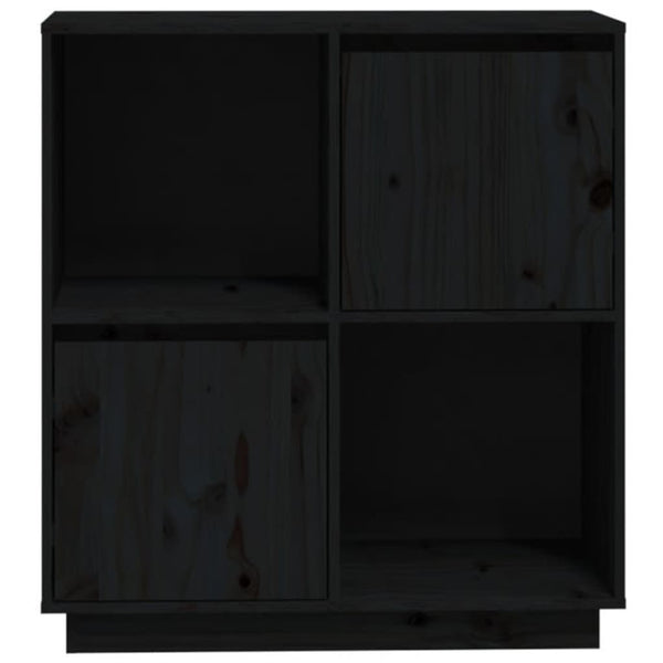 Senkki musta 74x35x80 cm täysi mänty