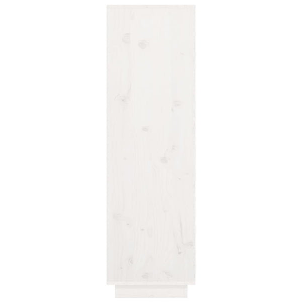 Kaappi valkoinen 38x35x117 cm täysi mänty