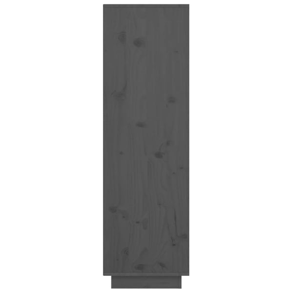 Kaappi harmaa 38x35x117 cm täysi mänty