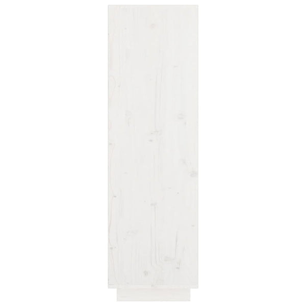 Kaappi valkoinen 74x35x117 cm täysi mänty