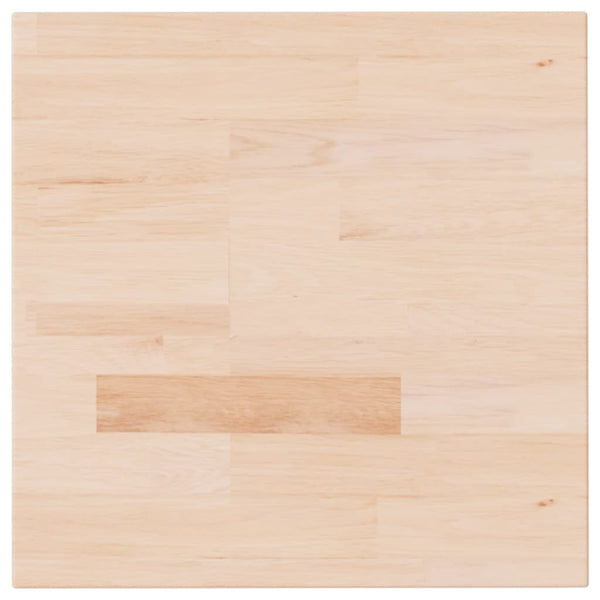 Neliönmuotoinen pöytälevy 40x40x4 cm käsittelemätön tammi