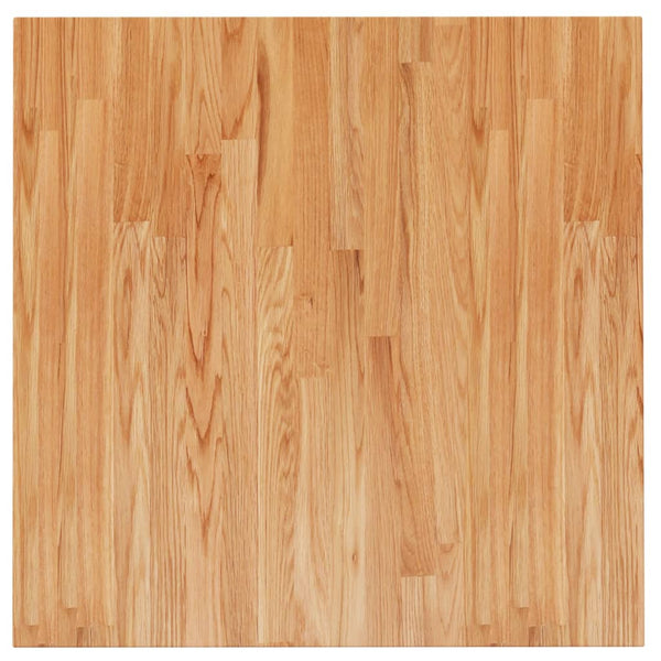 Pöytälevy neliö vaaleanruskea 70x70x2,5 cm käsitelty täystammi