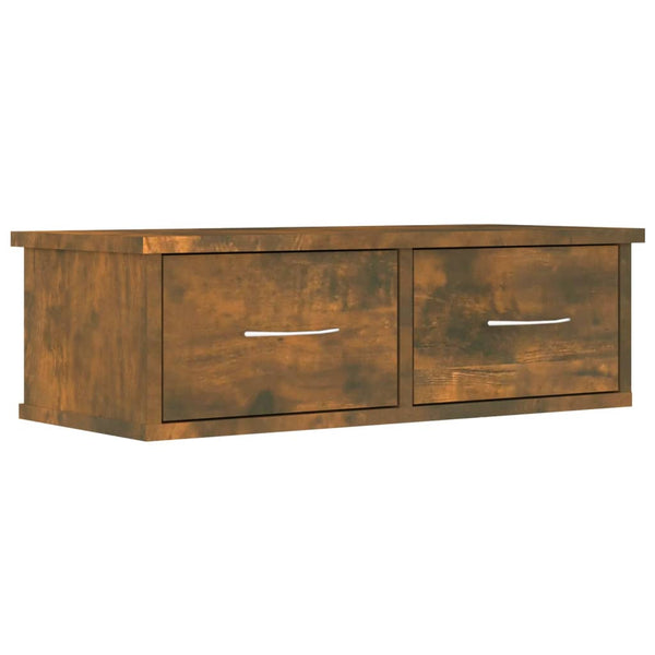 TV-seinäkaappi savutammi 60x26x18,5 cm tekninen puu
