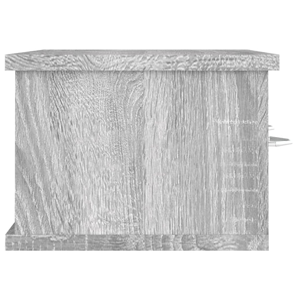 TV-seinäkaappi harmaa Sonoma 60x26x18,5 cm tekninen puu