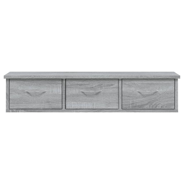 TV-seinäkaappi harmaa Sonoma 88x26x18,5 cm tekninen puu