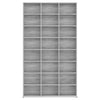 CD-hylly harmaa Sonoma 102x23x177,5 cm tekninen puu