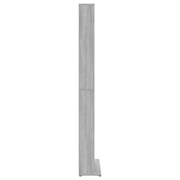 CD-hylly harmaa Sonoma 102x23x177,5 cm tekninen puu