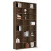 CD-hylly ruskea tammi 102x23x177,5 cm tekninen puu