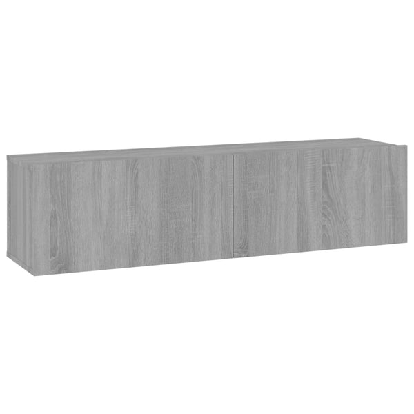 TV-seinäkaappi harmaa Sonoma 120x30x30 cm tekninen puu