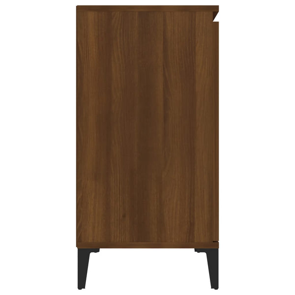 Senkki ruskea tammi 104x35x70 cm tekninen puu