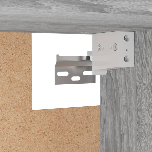 Harmaa vaatekaappi Alyna 100x32,5x35cm (puinen)