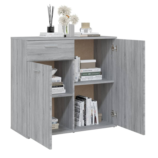 Senkki harmaa Sonoma 80x36x75 cm tekninen puu