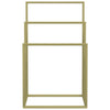 Kultainen vapaasti seisova pyyheteline Rosent 48x24x79cm (rauta)