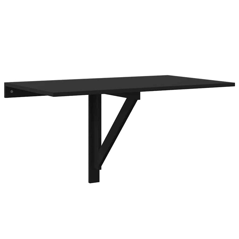 Musta klaffipöytä seinälle Iordanel 100x60x56cm (puinen)