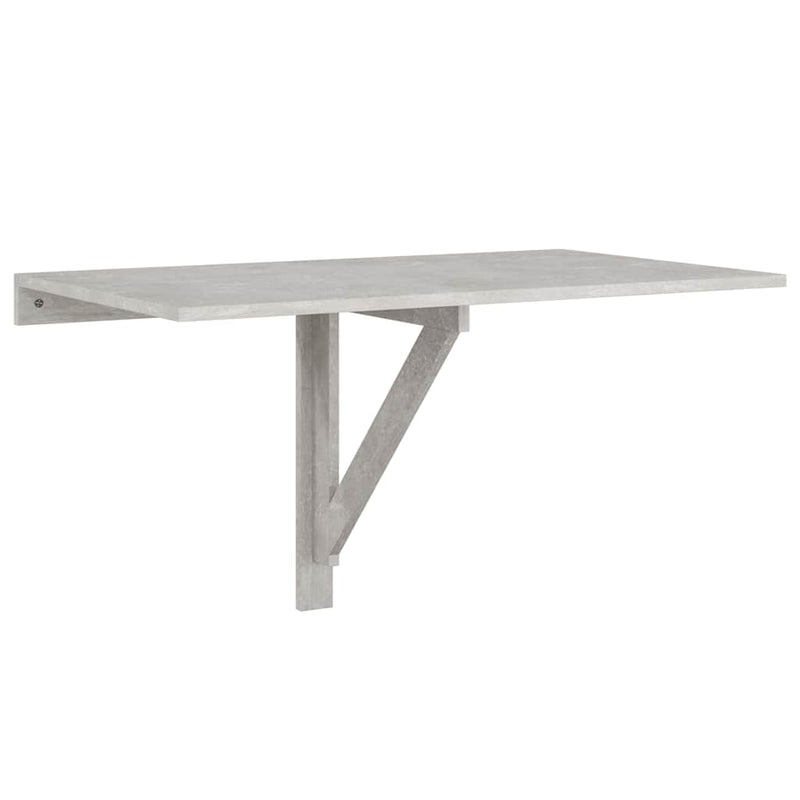 Betoninharmaa klaffipöytä seinälle Iordanel 100x60x56cm (puinen)