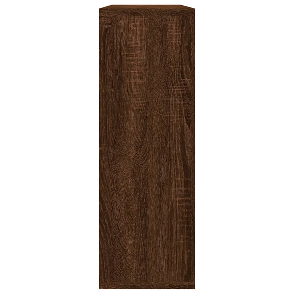 Seinähylly ruskea tammi 104x20x58,5 cm tekninen puu