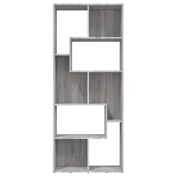 Kirjahylly harmaa Sonoma 67x24x161 cm tekninen puu