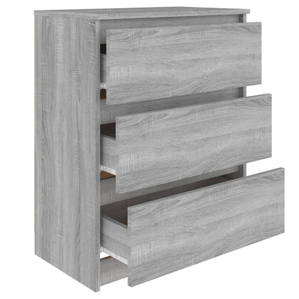 Senkki harmaa Sonoma 60x35x76 cm tekninen puu