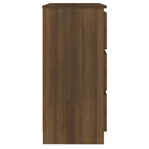 Senkki ruskea tammi 60x35x76 cm tekninen puu