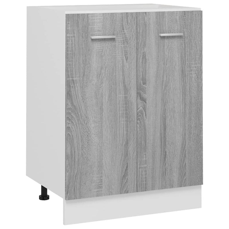 Harmaa alakaappi Pompilas 60x46x81,5cm (puinen)