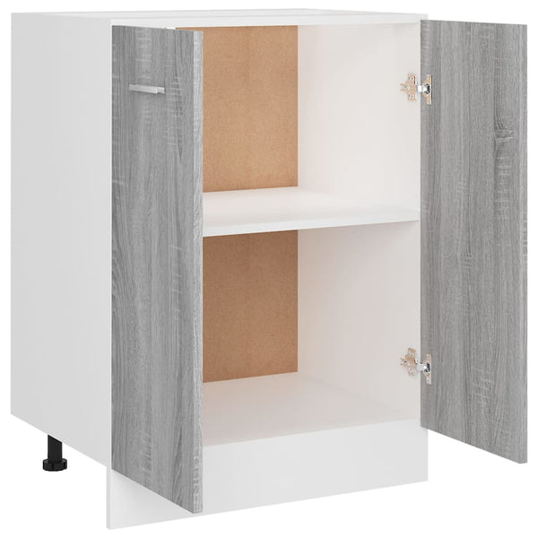 Alakaappi harmaa Sonoma 60x46x81,5 cm tekninen puu