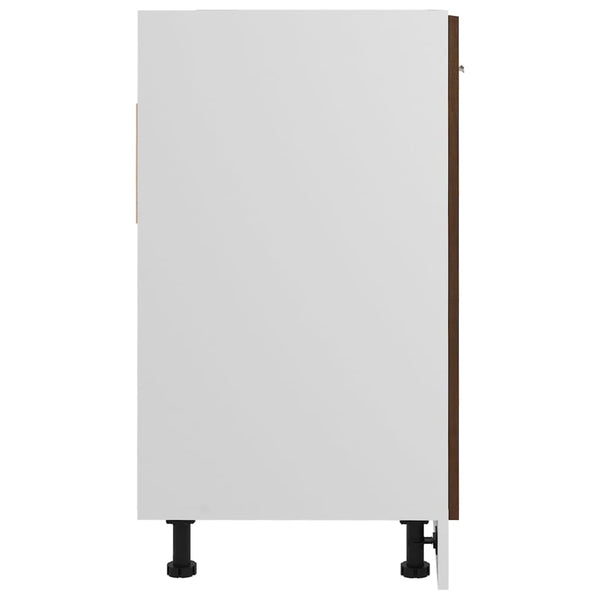 Allaskaappi ruskea tammi 80x46x81,5 cm tekninen puu