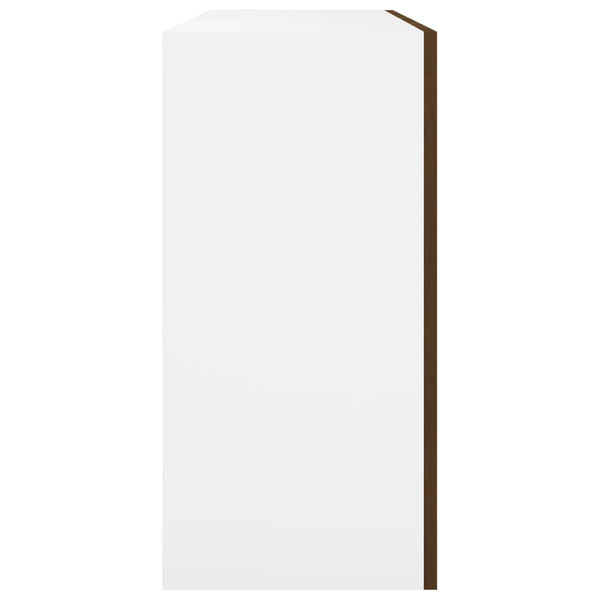 Riippuva kaappi ruskea tammi 80x31x60 cm lastulevy