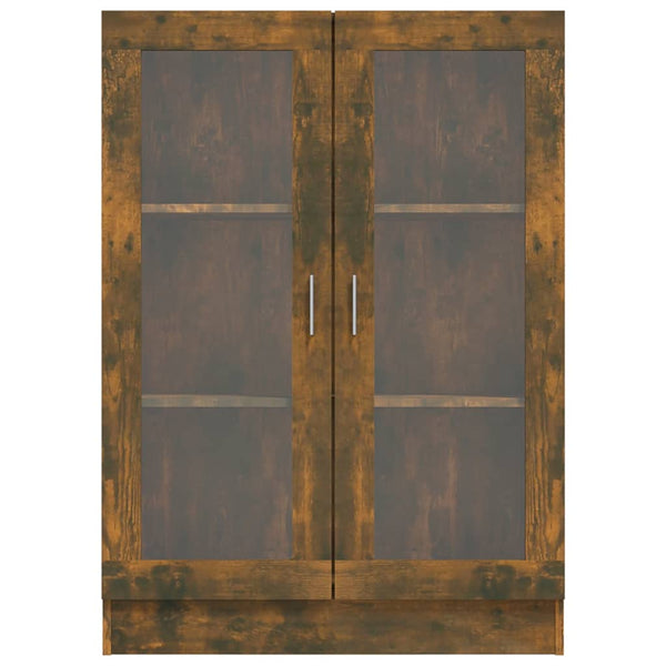 Vitriinikaappi savutammi 82,5x30,5x115 cm tekninen puu