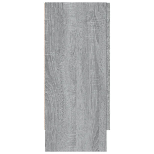 Vitriinikaappi harmaa Sonoma 120x30,5x70 cm tekninen puu