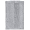 Seinäkuutiohyllyt 2 kpl harmaa Sonoma 60x15x23 cm tekninen puu