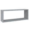 Seinäkuutiohyllyt 6 kpl harmaa Sonoma 60x15x23 cm tekninen puu