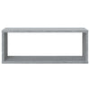 Seinäkuutiohyllyt 6 kpl harmaa Sonoma 60x15x23 cm tekninen puu