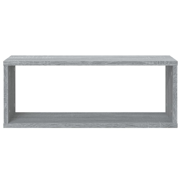 Seinäkuutiohyllyt 6 kpl harmaa Sonoma 60x15x23 cm tekninen puu