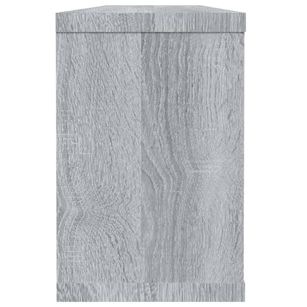 Seinäkuutiohyllyt 6 kpl harmaa Sonoma 60x15x23 cm tekninen puu