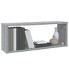 Seinäkuutiohyllyt 6 kpl harmaa Sonoma 60x15x23 cm tekninen puu