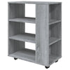 Kirjahylly harmaa Sonoma 60x35x75 cm tekninen puu