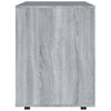 Kaappi pyörillä harmaa Sonoma 60x53x72 cm tekninen puu