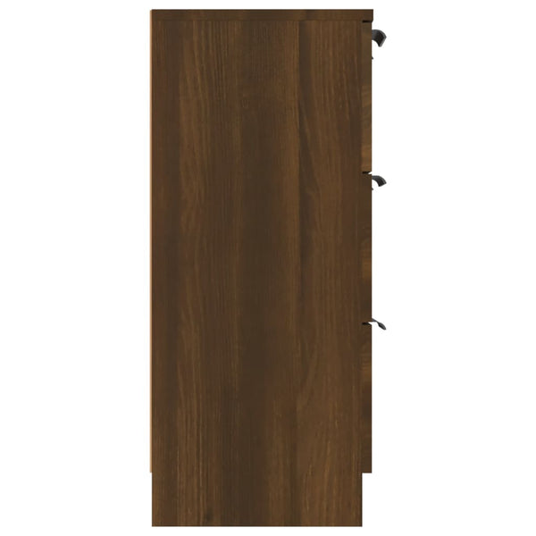 Senkki ruskea tammi 60x30x70 cm tekninen puu