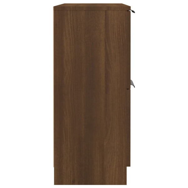 Senkki ruskea tammi 60x30x70 cm tekninen puu