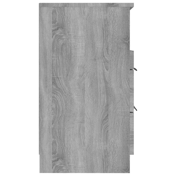 Yöpöydät 2 kpl harmaa Sonoma tekninen puu