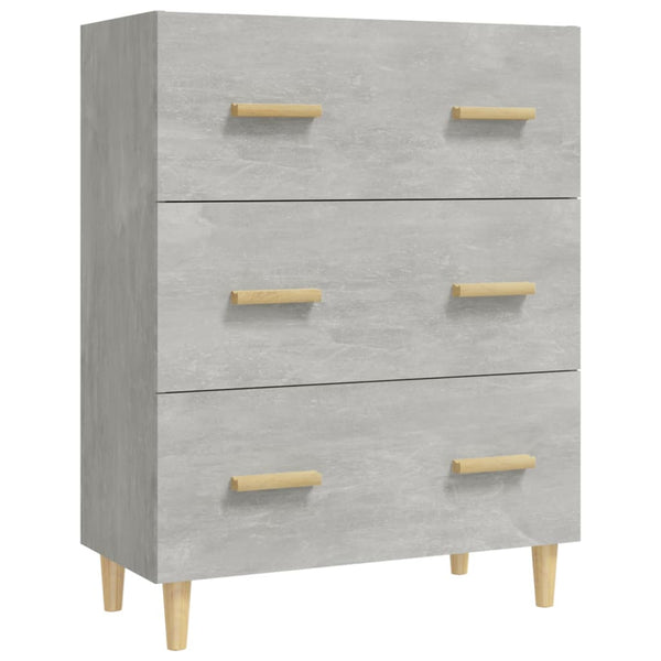 Senkki betoninharmaa 70x34x90 cm tekninen puu