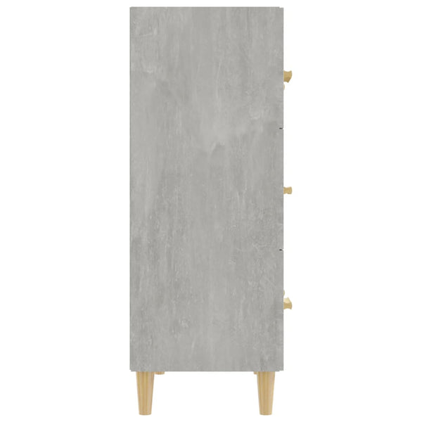 Senkki betoninharmaa 70x34x90 cm tekninen puu