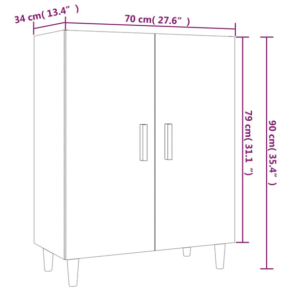 Senkki savutammi 70x34x90 cm tekninen puu