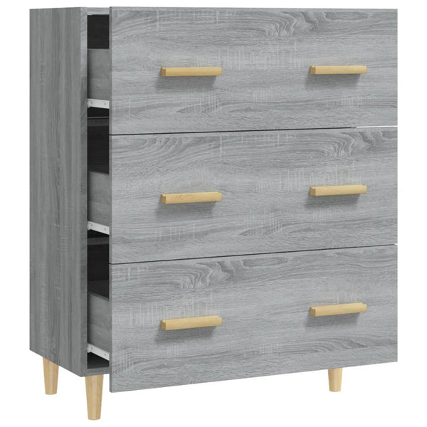 Senkki harmaa Sonoma 70x34x90 cm tekninen puu