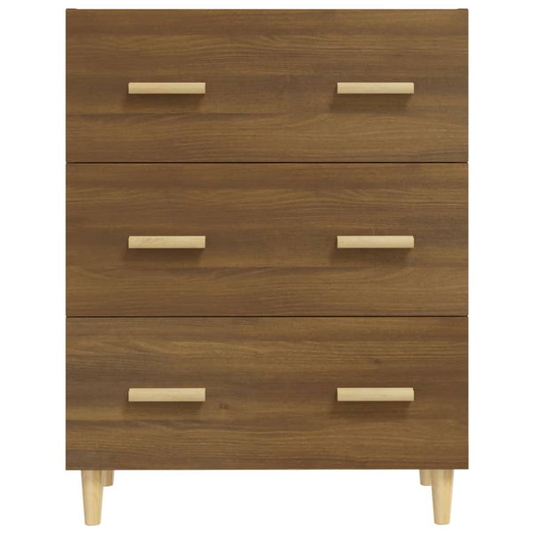 Senkki ruskea tammi 70x34x90 cm tekninen puu