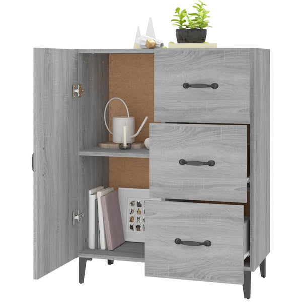 Senkki harmaa Sonoma 69,5x34x90 cm tekninen puu