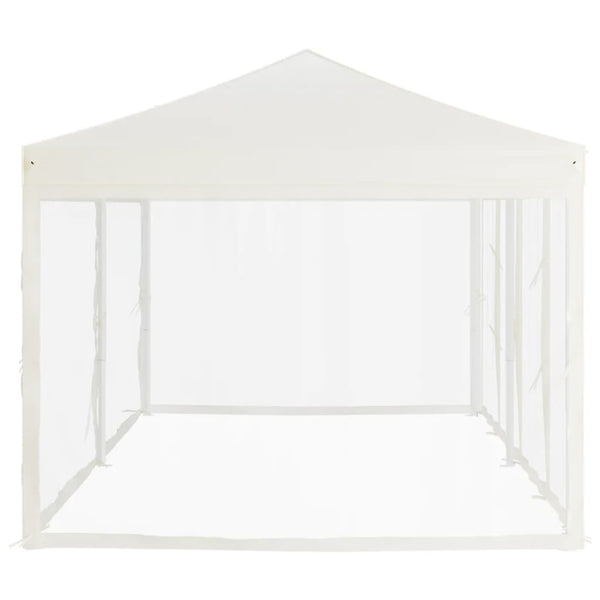 Kokoontaittuva juhlateltta sivuseinillä kerma 3x6 m