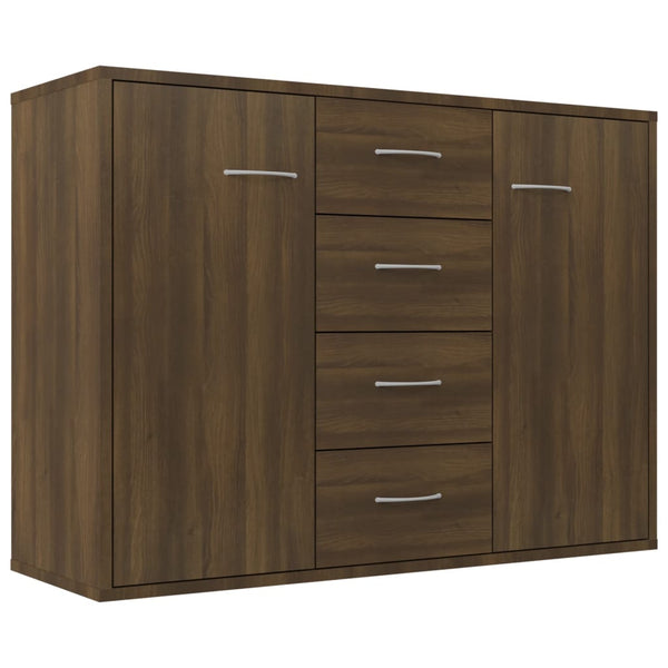 Senkki ruskea tammi 88x30x65 cm tekninen puu
