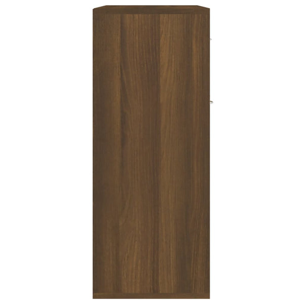 Senkki ruskea tammi 60x30x75 cm tekninen puu