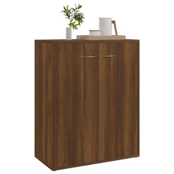 Senkki ruskea tammi 60x30x75 cm tekninen puu